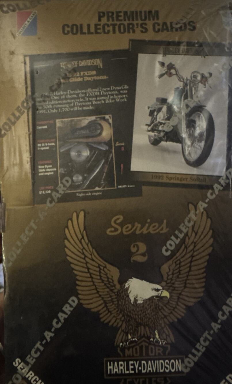 Harley Davidson 1992 Series 2 Collector Card 36 Foil Packs New Sealed